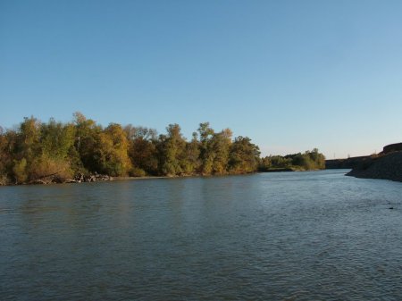 Река Кубань. Ставропольский край.