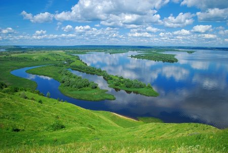 Река Волга. Чувашская Республика.