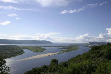 Река Волга. Астраханская область.