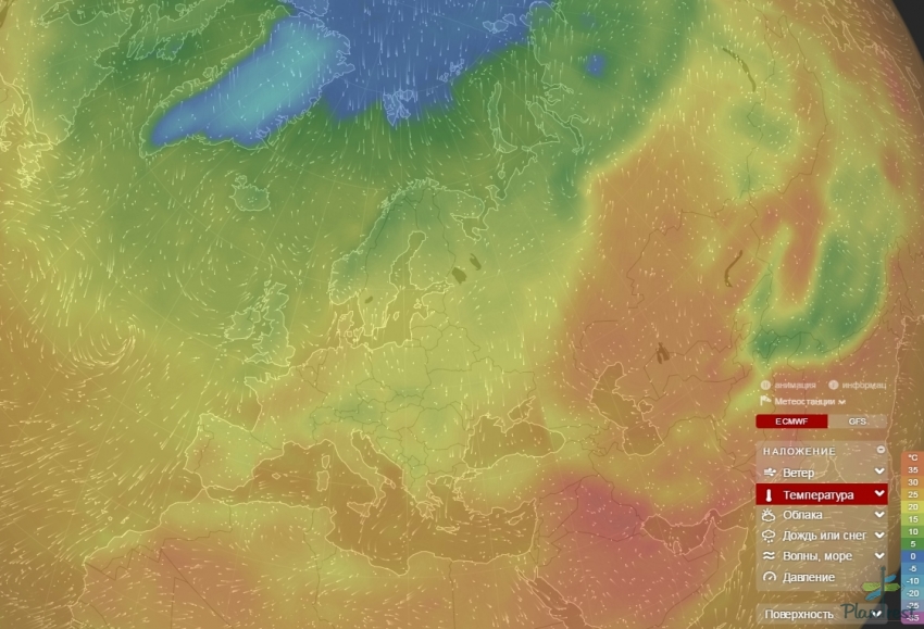 Карта погоды краснодарский край в реальном