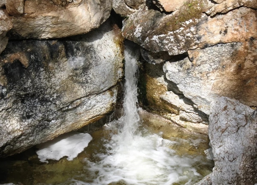 Пинежский водопад подземной реки